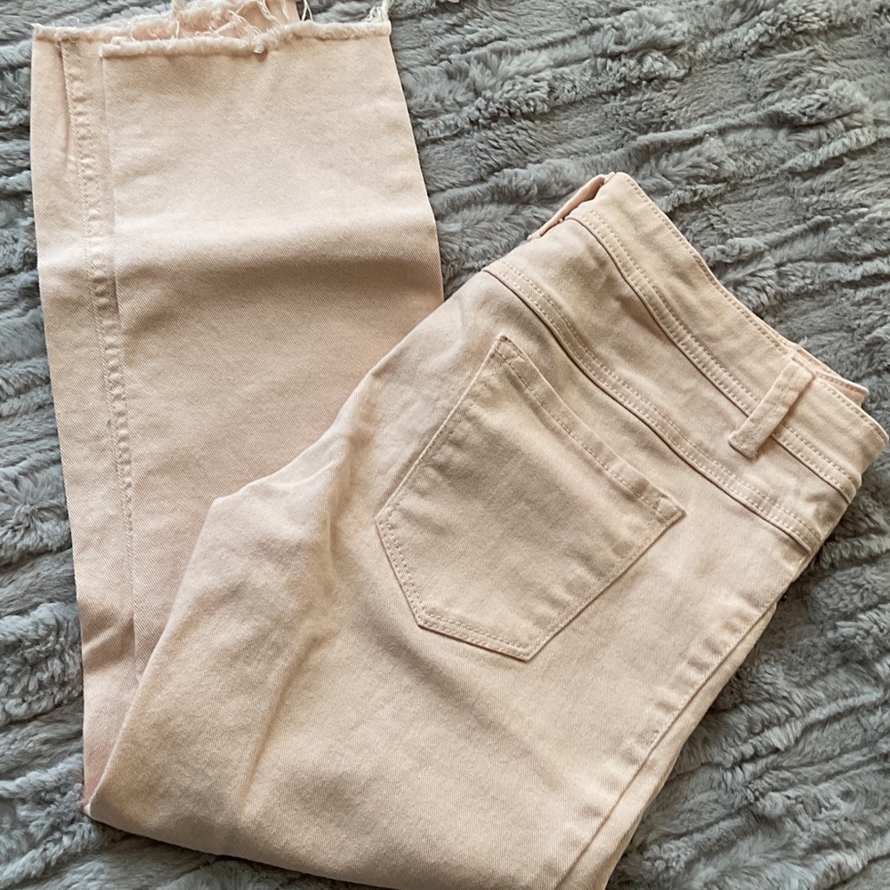 Wet Seal Light Pink Ankle Jeans